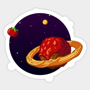 Pasta Saturn Sticker